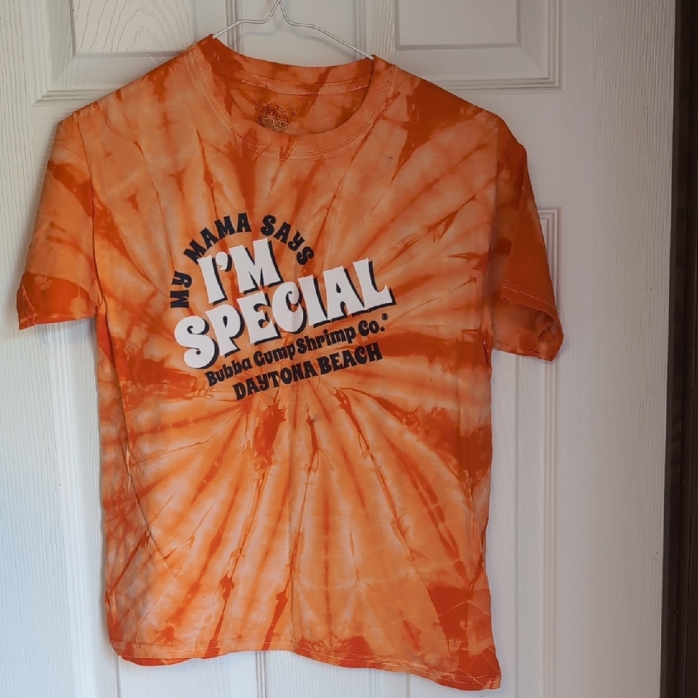 Vibrant Orange Tie-Dye T-Shirt